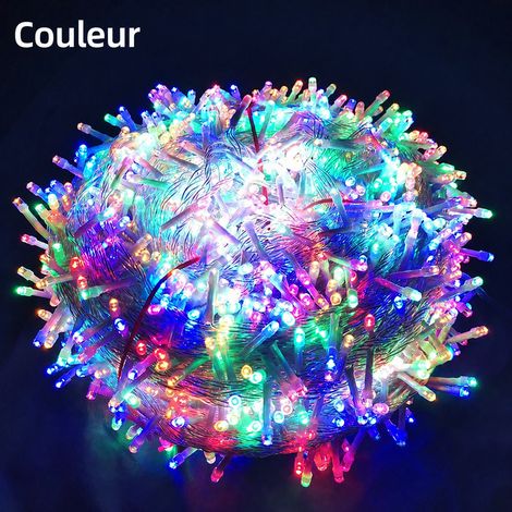 Guirlande lumineuse LED multicolore 10 m 100 LED prise US 110V avec raccord multicolore 110v10 m100 500 g – Livraison gratuite
