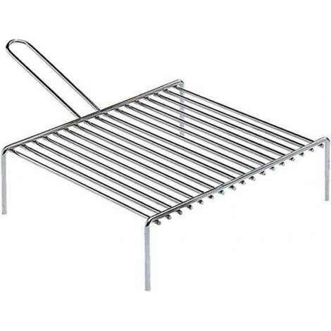 Graticola per camino barbecue con tondino pesante per arrostire grill campeggio 30x35 (1/3)