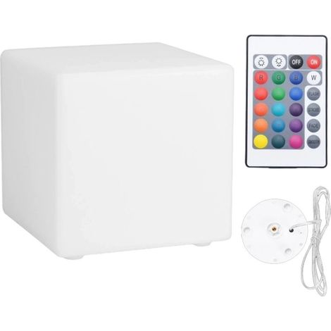 Lampadaire cube/carré orientable, lampe de chevet créative, éclairage d'ambiance rechargeable intégré au canapé, 202020cm - Type de connexion électrique (220V sept couleurs) (1/5)