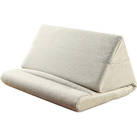 Coussin pliable pour tablette avec support, en mousse (kaki) (1/5)