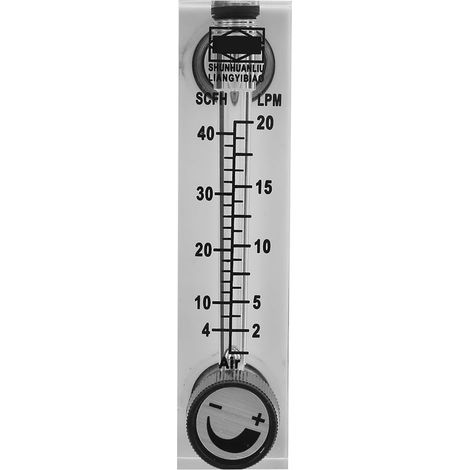 Débitmètre de gaz, débitmètre pratique en acrylique transparent pour mesurer le débit du milieu (1/5)