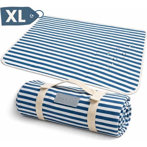 Couverture de pique-nique imperméable - Couverture d'extérieur - 150 x 200 cm - Déperlante et pliable - Idéale pour le parc et la plage (1/5)