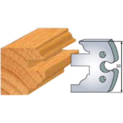 JEU DE 2 FERS PROFILES ACIER HT 50MM N°296