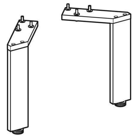 Geberit Set Füße, 2 Stück, höhenverstellbar, 18cm, (1/5)