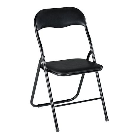 Chaise pliante Collectivités noire - Lot de 2 - Maxiburo
