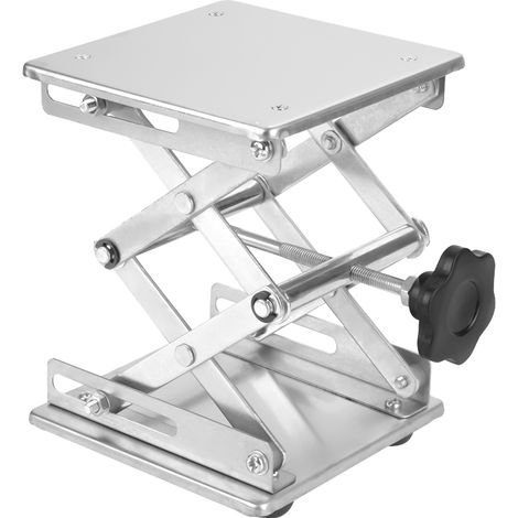 Plateforme élévatrice de laboratoire en acier inoxydable pour porte-ciseaux 150 x 150 x 250 mm (1/5)