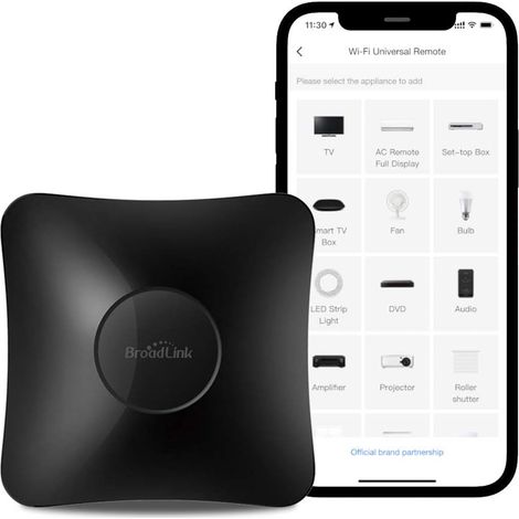 RM4 Pro Universal IR/RF Remote Control (2.4GHz Wi-Fi), Learning Codes for Smart Home, TV, STB, AC, Curtains, Alexa Compatible (1/5)