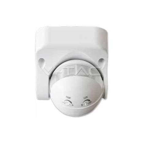 Sensore di movimento infrarossi crepuscolare a parete 180° Mod. VT-8003 - SKU 4967 - Bianco