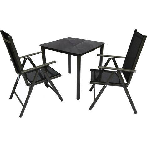 3 pz Alu Set da giardino di vetro Seat Group 80SW 105x80x80 - VCM