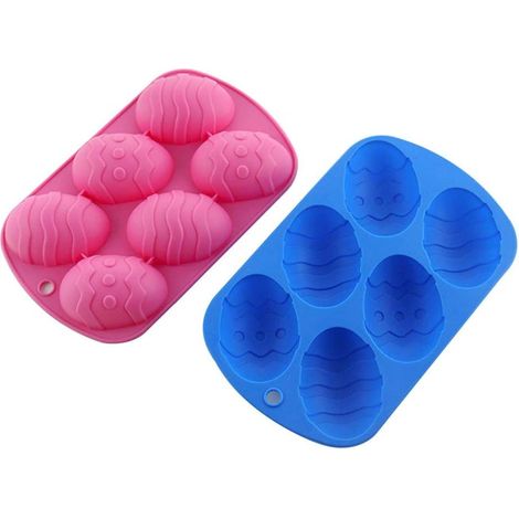 Pack Easter Silicone Molds 6 Cavities Handmade Soap Mold for Soap Baking Cake (1/4)
