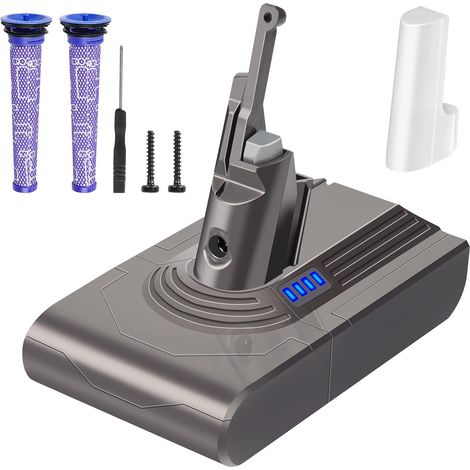 V8 21.6v + Kit de filtre de remplacement complet compatible avec les batteries Dyson V8 V8 Absolute V8 Animal (1/5)