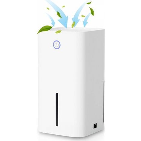 Deumidificatore elettrico 300 ml/24h – Serbatoio da 1,1 l – Silenzioso 36 dB – Per ambienti fino a 10 m³ – Filtrazione dell'aria ionizzata – Serbatoio dell'acqua da 850 ml (1/5)