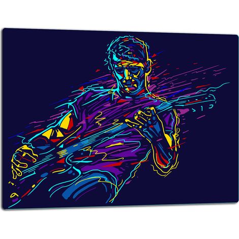 Schneidebrett aus Glas, 52x40 cm, Musiker (1/5)