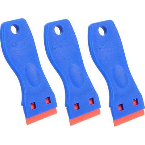 Grattoir Pour Enlever Étiquettes Colle Et Autocollants Outil Multi-usages Pour Débris Peinture Plastique Verre Et Surfaces Délicates (1/5)