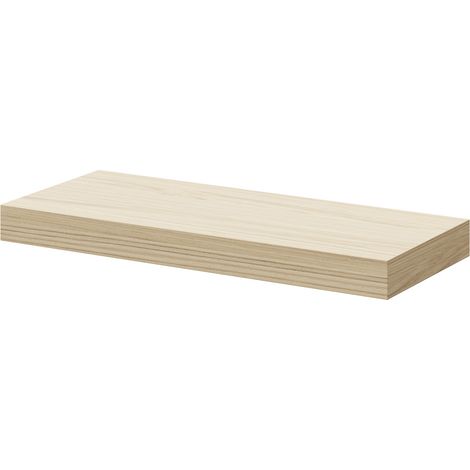 Napoli Light Oak 300mm Floating Bathroom Shelf - 300mm -