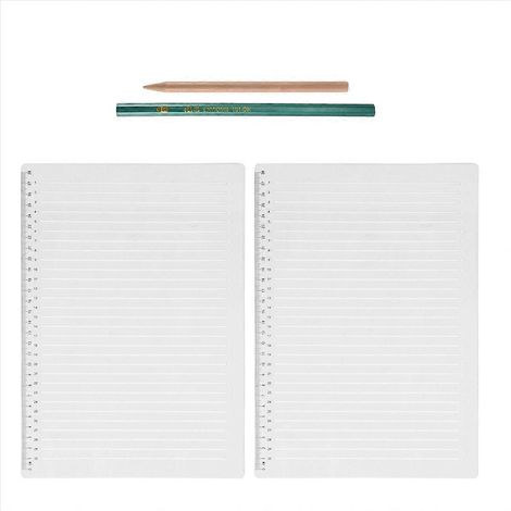 Lot de 2 pochoirs en plastique à lignes droites pour espacement de journalisation (1/5)