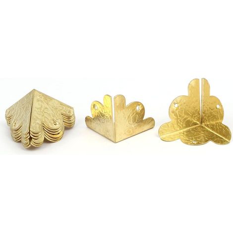 Schmuck Geschenkbox Style Vintage Coin Couverture Protektoren Doré 30x30x30mm 8St (1/4)