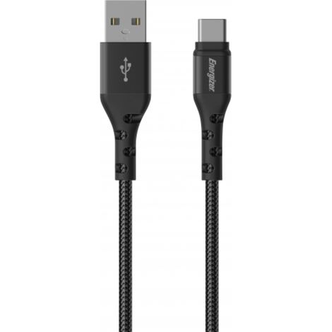 Cavo di collegamento Energizer Ultimate da USB-A a USB-C, 2 m (nero) (1/5)