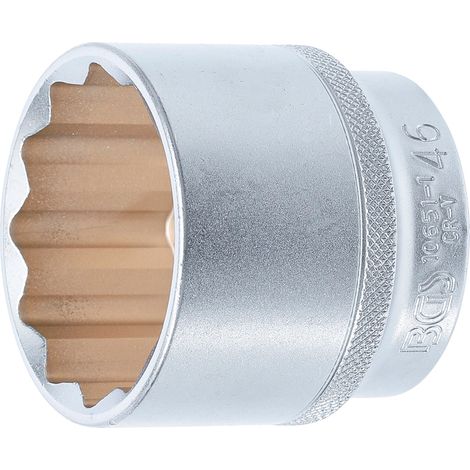 BGS Steckschlüssel-Einsatz Zwölfkant Antrieb Innenvierkant 12,5 mm (1/2") SW 46 mm - 10651-1
