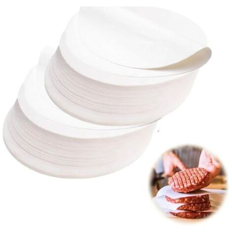 royaluxe-1000 pcs papier sulfurisé rond 11 cm - disques pour presse steak haché, contact alimentaire (1/5)