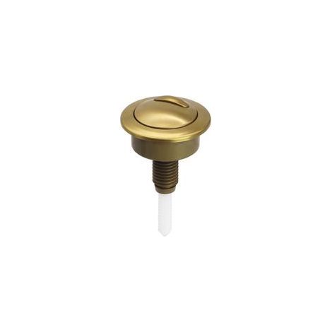 Bouton Poussoir Chasse d'Eau Doré Brossé Remplacement pour Réservoir WC Twyford Optima 49