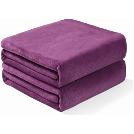 Lot de 2 serviettes de bain - Draps de Bain 80180cm Grande Serviettes très absorbantes, 80180cm(Prune) (1/5)