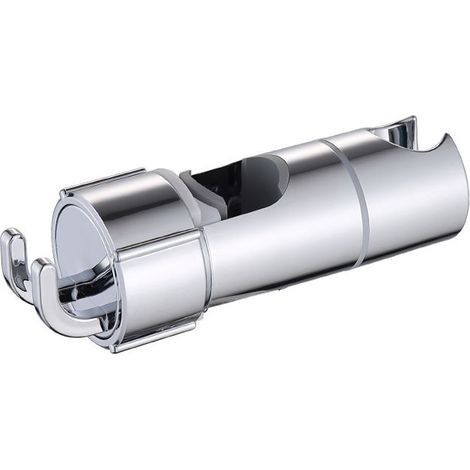 Support Pommeau de Douche, Support de Douche Sans Percage, 18-25 MM à Diamètre Réglable, Support Douchette avec Crochet, Entretoise Intégrée pour Protéger la Barre de Douche (1/4)