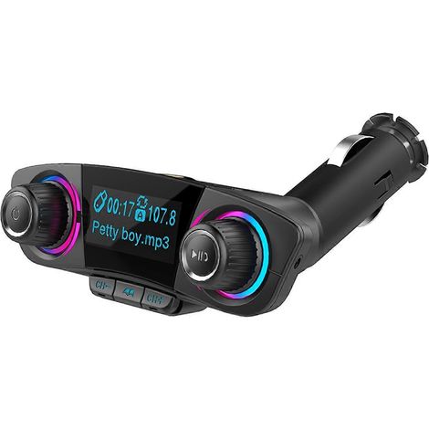 Bluetooth-FM-Transmitter mit zwei Köpfen, Modulator, Autoradio-Adapter, MP3-Player