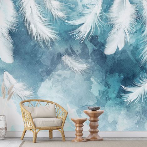 Papier peint panoramique - Plumes - 130 cm x 87 cm (1/4)