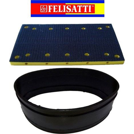 Platorello aspirato velcrato con manicotto per levigatrice felisatti tp517as