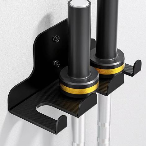 Rack de rangement pour haltères robuste, support vertical pour haltères, étagère de rangement murale pour équipement de fitness, pour garage ou salle de sport (1/5)