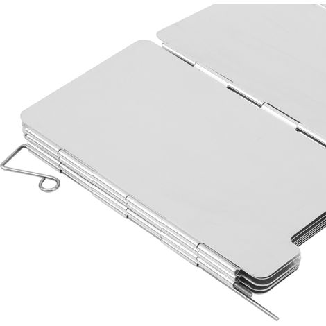 2 Pièces Pare-Vent de Cuisine 9 Plaques en Alliage d'Aluminium pour Camping et Randonnée (1/5)