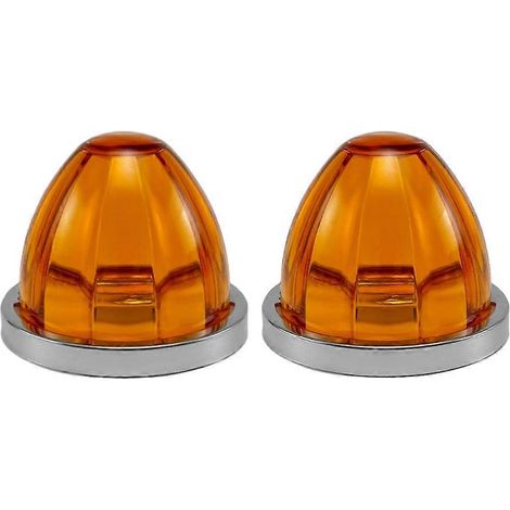 2 feux de position latéraux à LED en forme de pastèque pour semi-remorque, clignotants et feux stop. (1/5)