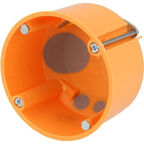 F-TRONIC PARED DE LA CAVIDAD-ENTRADA DE ACCESORIOS, A PRUEBA DE VIENTO, 47 MM DE PROFUNDIDAD, DE CONTENIDO: 25, DE COLOUR NARANJ
