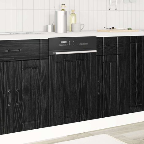 Panel de lavaplatos LUCCA Roble Negro 45 x 1,5 x 57 cm