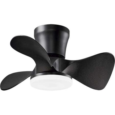 Ventilador a techo modelo Siux, 3 palas acabado negro, 25cm(alto) 56cm(ancho) 56cm(fondo) . (1/5)