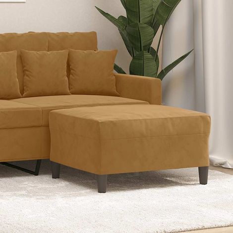 Fußhocker Braun 70x55x41 cm Samt