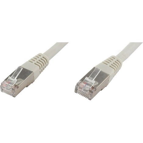 econ connect F6TP0,25GR RJ45 Patchkabel CAT 6 S/FTP 0.25 m Grau Paarschirm 1 St.
