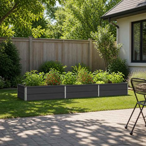 Jardin surélevé Anthracite 240 x 80 x 24 cm (1/5)