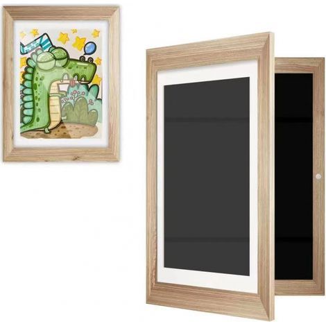 (1pc) Kids Art Frame, Front Opening Kids Art Frame, Replaceable A4 Kids Photo Frame, Art Display Storage Frame, Suitable for Kids Painting Making, Kids Projects (1/5)