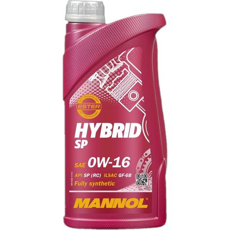 ACEITE PARA MOTOR DE COCHE MANNOL 0W16 HÍBRIDO 1 LITRO (7920) (SINTÉTICO) (1/2)