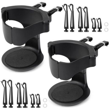 Car Cup Holder - 1 Piece, Car Cup Holder Ventilation Clip - Black, For Coffee/Cans/Ashtrays (1/5)