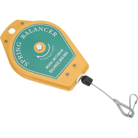 Équilibreur à ressort, support de charge rétractable de 3 à 5 kg, fixation suspendue avec accessoires