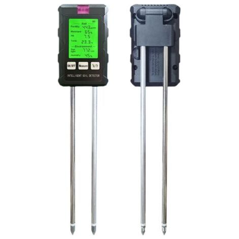 6-in-1 Multifunctional Soil Meter for Plants with Measurement of Soil Moisture, Fertility, pH Value, Temperature, Sunlight, Humidity and Hygrometer for the Garden
