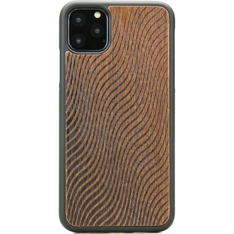Custodia in legno per iPhone 11 PRO MAX WAVES MERBAU (1/3)