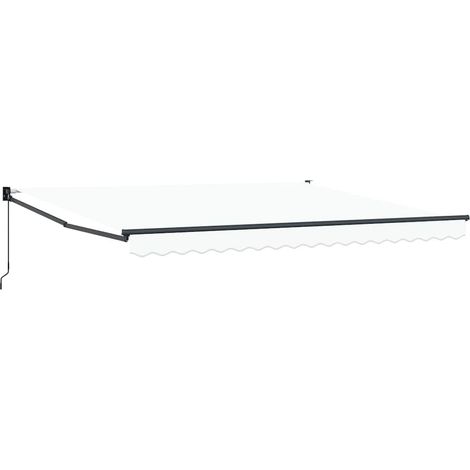 Maison Exclusive - Tenda Retrattile Bianco 400 × 300 cm Poliestere e Alluminio