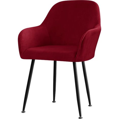 Housse De Chaise - Velours Extensible - Pour Chaise À Dossier Haut - Usage Maison Hôtel Restaurant - 1 Pièce (1/5)