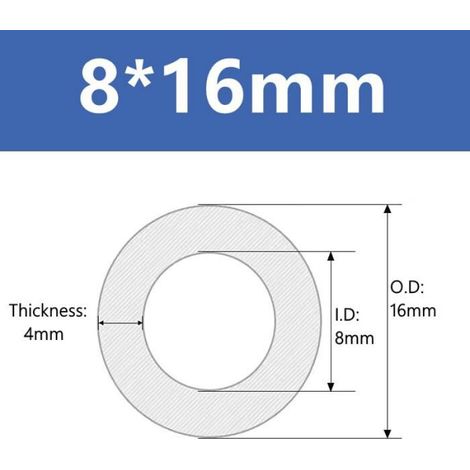 Tuyau En Silicone - Diamètre Intérieur 8 mm - Diamètre Extérieur 16 mm - Résistant À -60 °C À +260 °C - Transparent - 1 Mètre