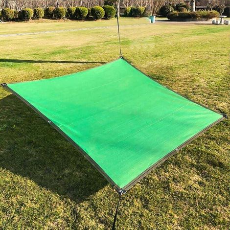 Tissu D'ombre,Filet D'ombrage Supérieure,Filet de Protection Solaire Vert,Shade Net Perméable à l'eau,pour L'extérieur,Arrière-Cour,Jardin,Plante,Serre,avec Corde (3x4m) - RWVoile d'ombrage (1/3)