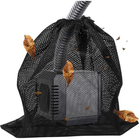 Großer Pumpenfilterbeutel, Teichfischfilter-Netzbeutel mit Kordelzug, Zubehör für Hauswasserpumpenfilter zur Verwendung mit Teichbiofiltern (1/5)